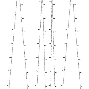 Solar Lichterkette 5er Set, 5x200 LED Blau