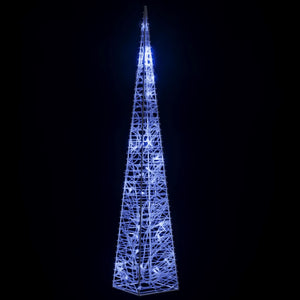 LED-Leuchtkegel Acryl Deko 60cm Blau