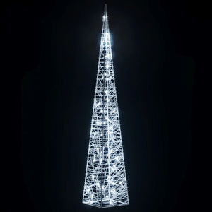 LED Leuchtkegel 90cm Kaltweiß Acryl