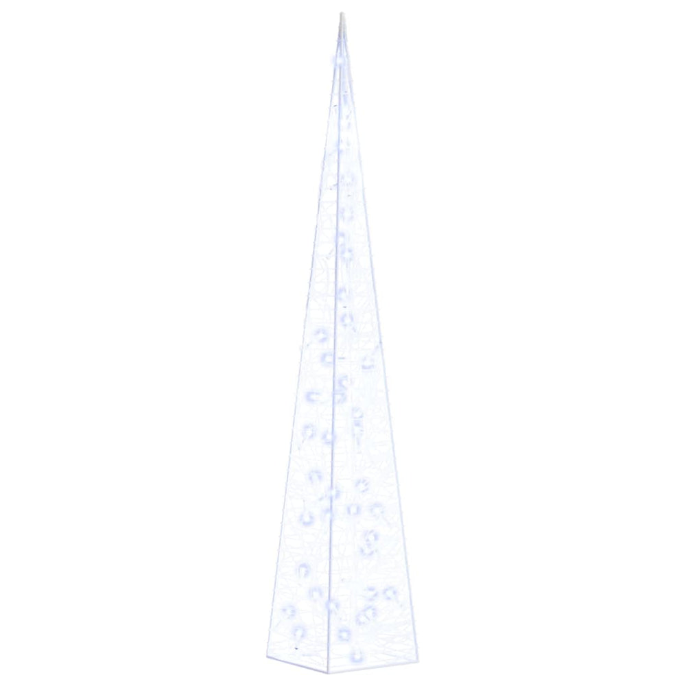 LED Leuchtkegel Acryl Deko Blau 90 cm