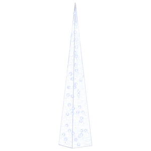 LED Leuchtkegel Acryl Deko Blau 90 cm