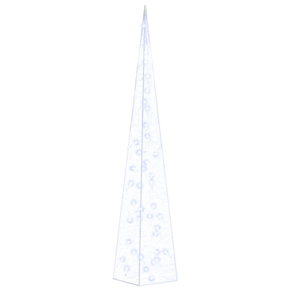 LED Leuchtkegel Acryl Deko Blau 90 cm