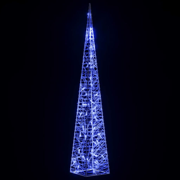 LED Leuchtkegel Acryl Deko Blau 90 cm