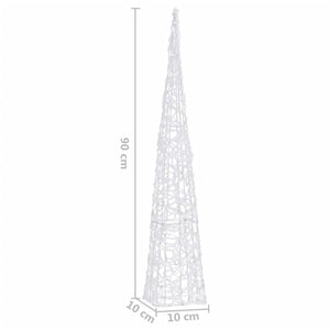 LED Leuchtkegel Acryl Mehrfarbig 90cm