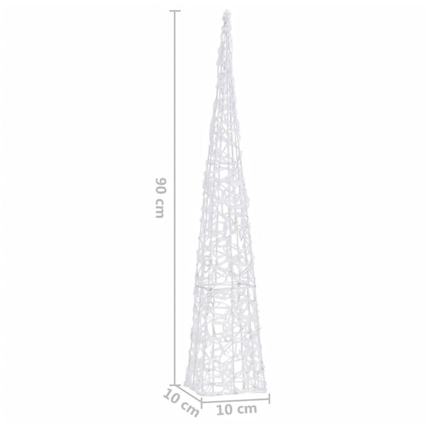 LED Leuchtkegel Acryl Mehrfarbig 90cm