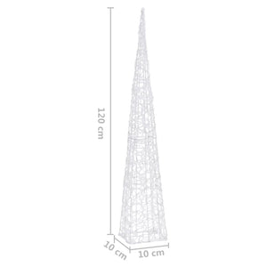 LED Leuchtkegel Acryl Blau 120cm