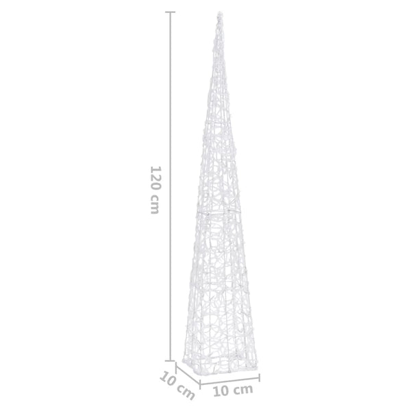 LED Leuchtkegel Acryl Blau 120cm