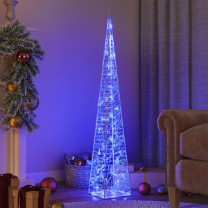 LED Leuchtkegel Acryl Blau 120cm