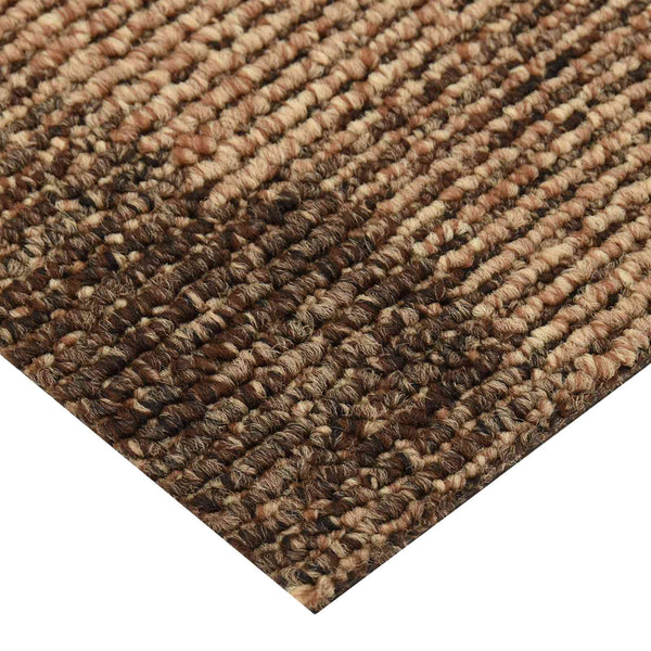 Boden Teppichfliesen Braun 50x50 cm, 20 Stk.