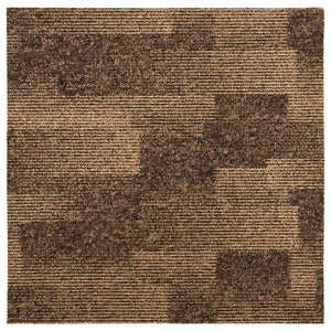 Boden Teppichfliesen Braun 50x50 cm, 20 Stk.