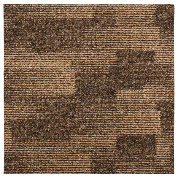 Boden Teppichfliesen Braun 50x50 cm, 20 Stk.
