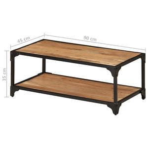 Couchtisch Akazie Massivholz 90x45 cm