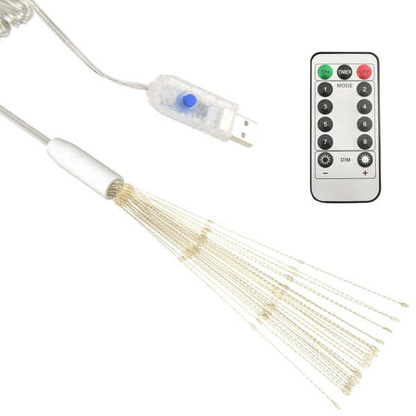 Feuerwerkslichter 2er Set Warmweiß 280 LEDs