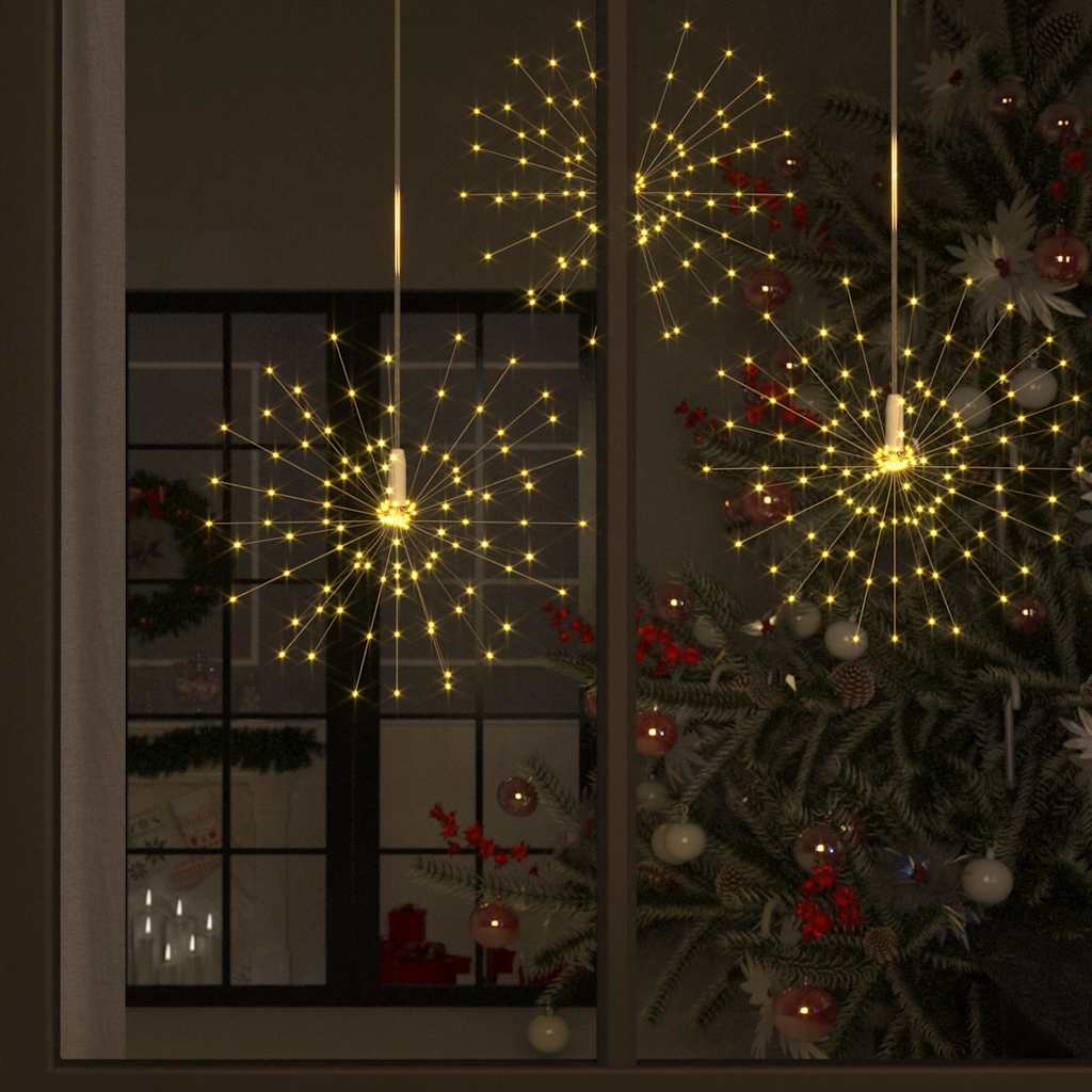 Feuerwerkslichter 4er Set Warmweiß 20cm 560 LEDs