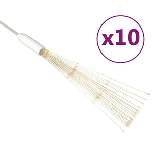 Feuerwerkslichter 10er-Set, warmweiß, 20cm, 1400 LEDs