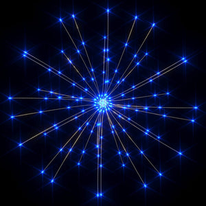 Blaues Feuerwerkslicht 20cm mit 140 LEDs
