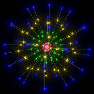 Feuerwerkslicht Weihnachtsdeko Mehrfarbig 140 LEDs