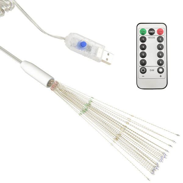 Feuerwerkslichter 2er Set, Mehrfarbig, 20cm, 280 LEDs