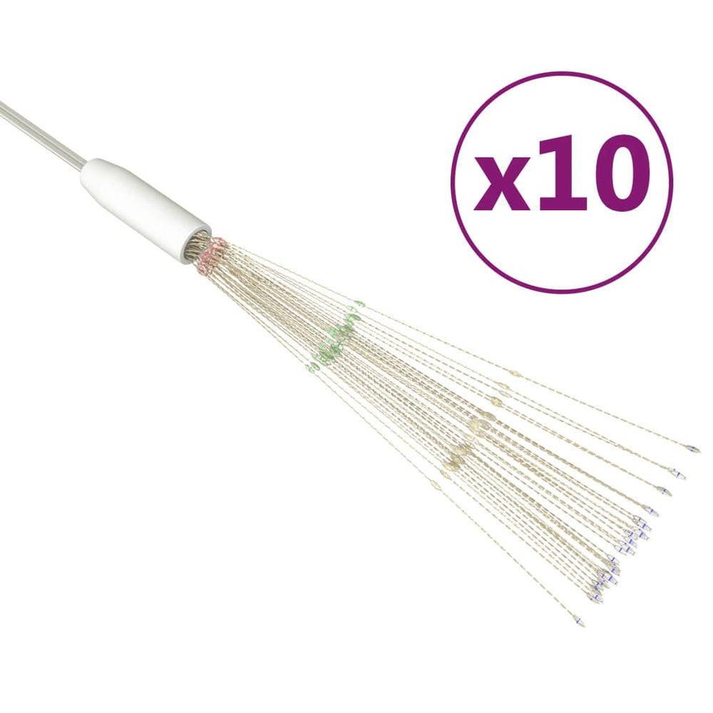 Feuerwerkslichter Mehrfarbig 10er-Set, 1400 LEDs