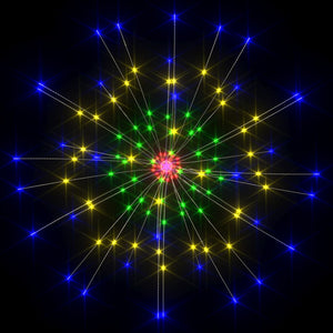 Feuerwerkslichter Mehrfarbig 10er-Set, 1400 LEDs