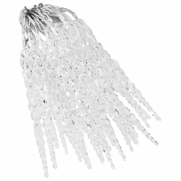 Eiszapfen Lichterkette 40 LED Warmweiß mit Fernbedienung