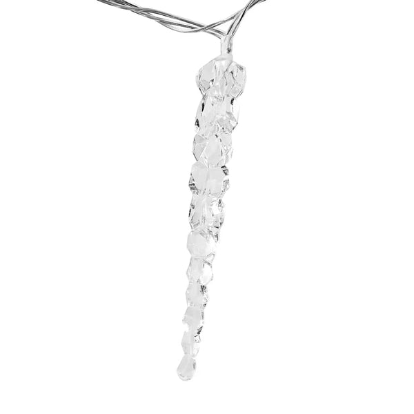 Eiszapfen Lichterkette 40 LED Warmweiß mit Fernbedienung