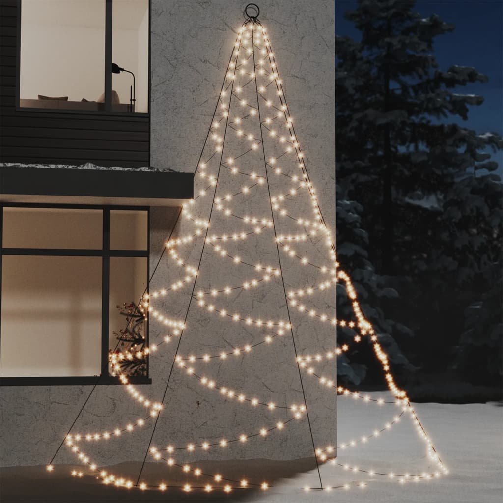 LED Wandbaum mit Haken, 720 LEDs, Warmweiß, 5m