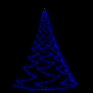 LED Wandbaum Blau 5 m mit Haken