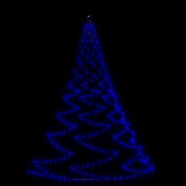 LED Wandbaum Blau 5 m mit Haken
