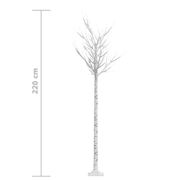 LED Weihnachtsbaum 2,2 m Kaltweiß