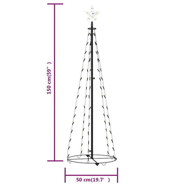 LED Weihnachtsbaum Kegel Warmweiß 150cm
