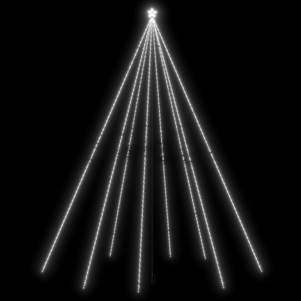 LED Weihnachtsbaum 1300 LEDs Kaltweiß 8m
