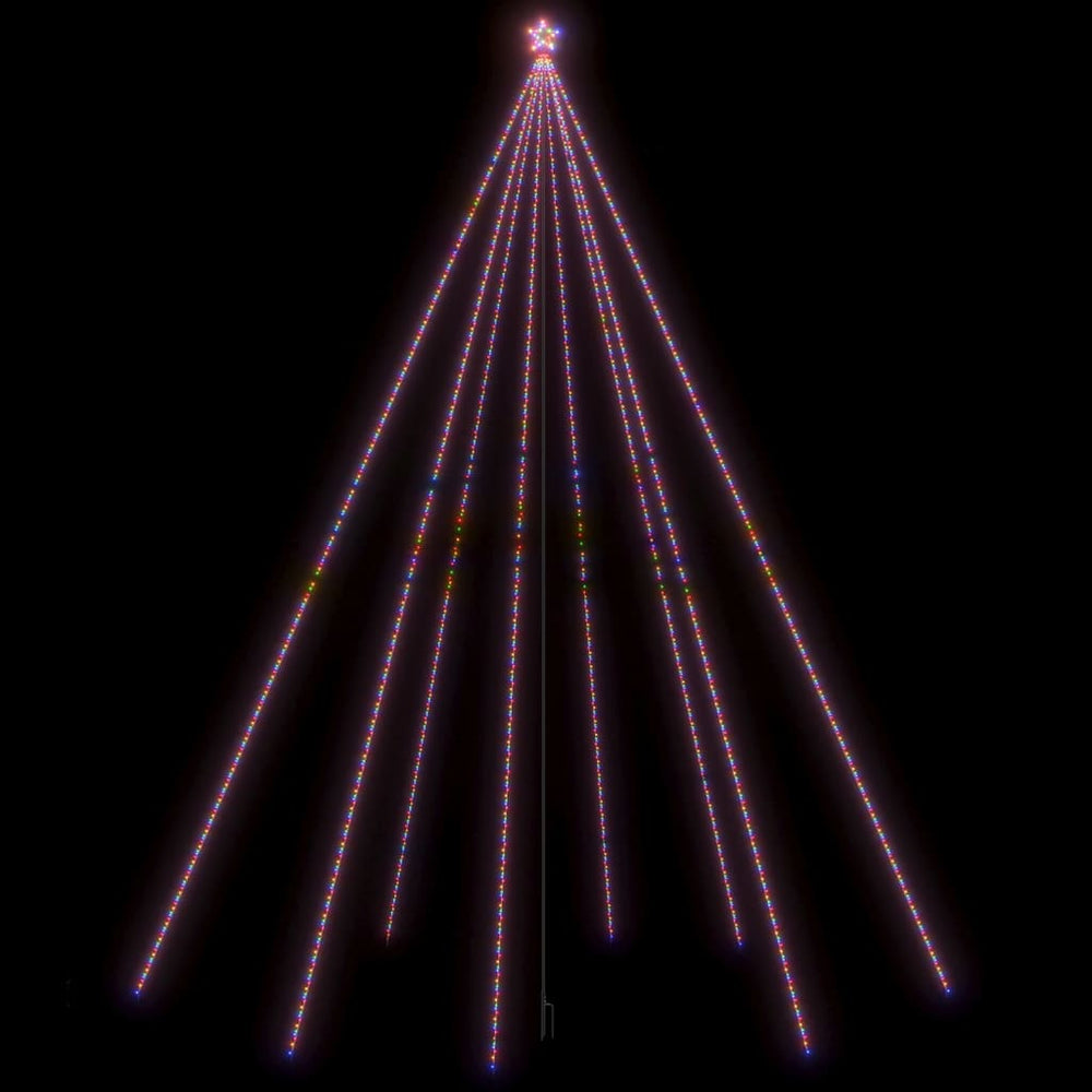 LED Weihnachtsbaum 1300 LEDs Bunt 8 m