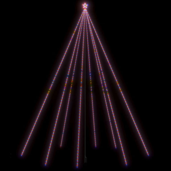 LED Weihnachtsbaum 1300 LEDs Bunt 8 m