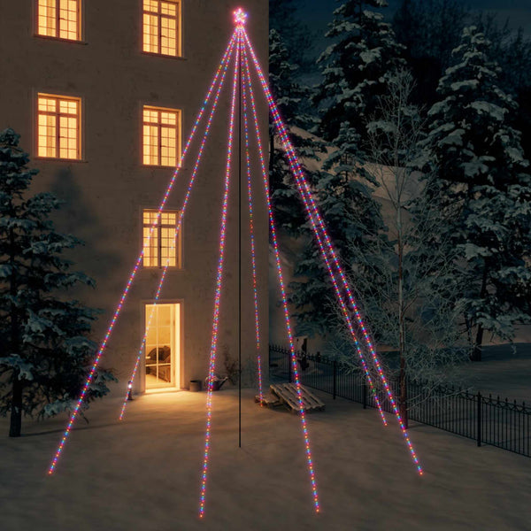 LED Weihnachtsbaum 1300 LEDs Bunt 8 m