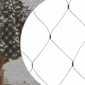 LED Lichternetz Kaltweiß 3x2m für Innen & Außen