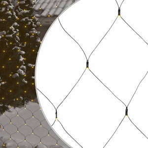 LED Lichternetz 3x3m Warmweiß für Innen & Außen