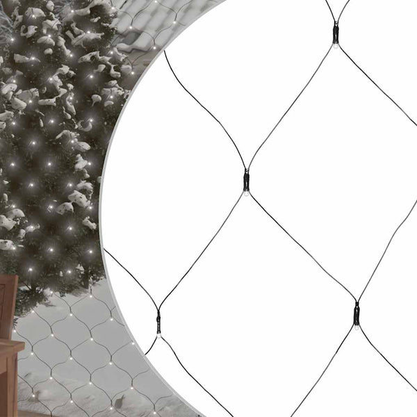 LED Lichternetz Kaltweiß 3x3m