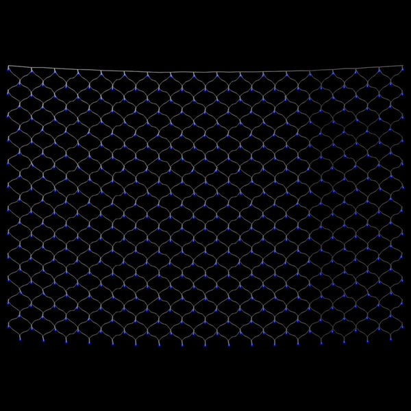 Blaues LED Lichternetz 3x3m für Innen & Außen