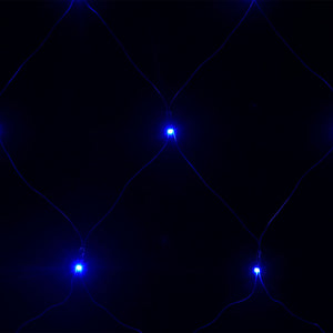 Blaues LED Lichternetz 3x3m für Innen & Außen
