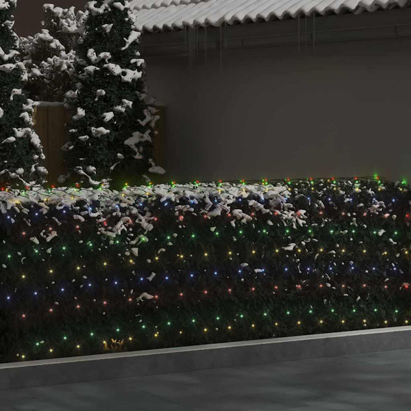 LED Lichternetz 3x3m Mehrfarbig für Weihnachten