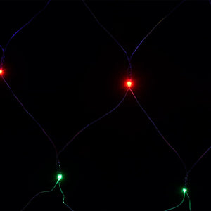 LED Lichternetz 3x3m Mehrfarbig für Weihnachten