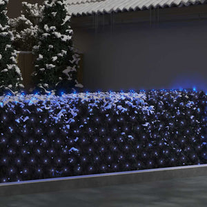 Blaues LED Lichternetz 4x4m für Weihnachten