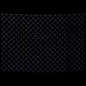 Blaues LED Lichternetz 4x4m für Weihnachten