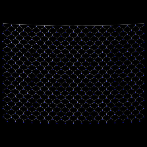 Blaues LED Lichternetz 4x4m für Weihnachten