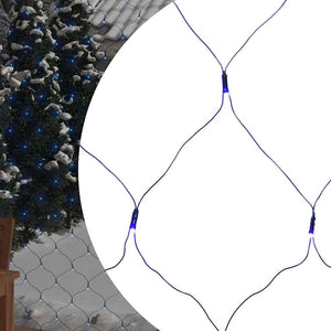 Blaues LED Lichternetz 4x4m für Weihnachten