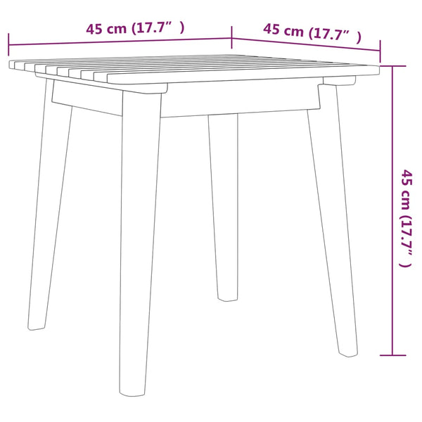 3-tlg. Bistro-Set Massivholz Akazie