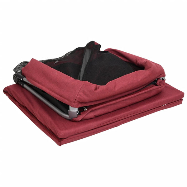 Baby-Laufstall mit Matratze, Rot