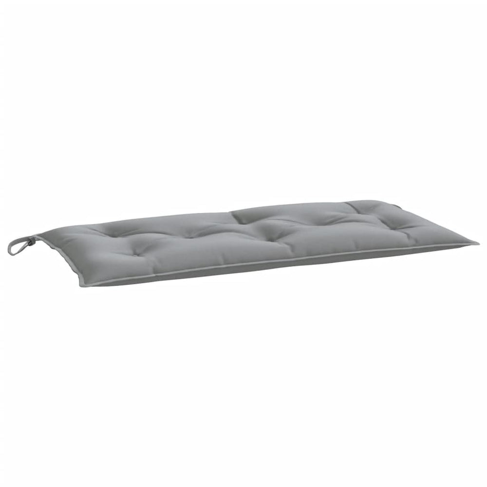 vidaXL Coussin de banc de jardin gris 110x50x7 cm en tissu Oxford