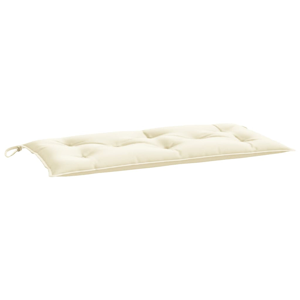vidaXL Coussin de banc de jardin Crème 110x50x7 cm Tissu Oxford